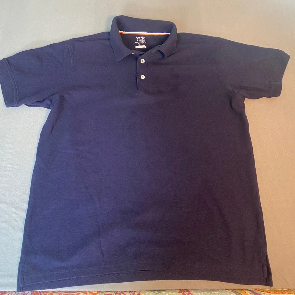 French Toast Boy School Uniform Bundle 4 Khaki Shorts 20H 2 Navy Polos XL 18/20H - Picture 13 of 16